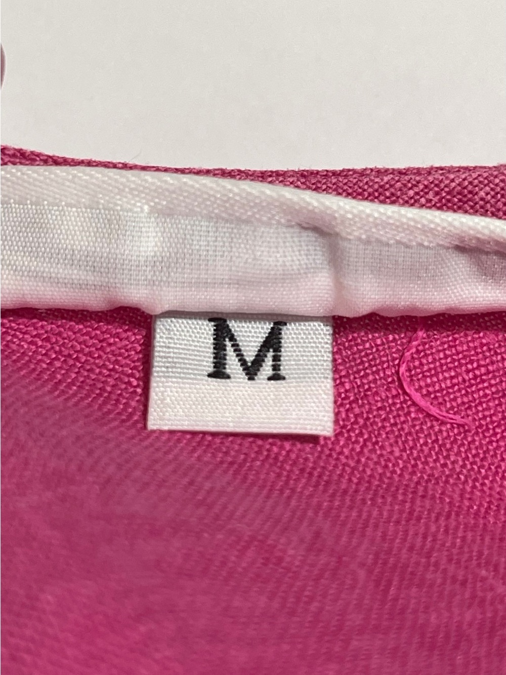 Bryn Walker 100% Linen Fuchsia Pink Sleeveless Swing Top M Lagenlook Relaxed * - Picture 8 of 9